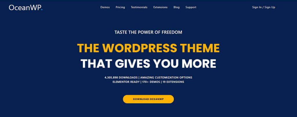 OceanWP - the Only WordPress Theme That Gives You More Top E-Commerce WordPress Themes 2022