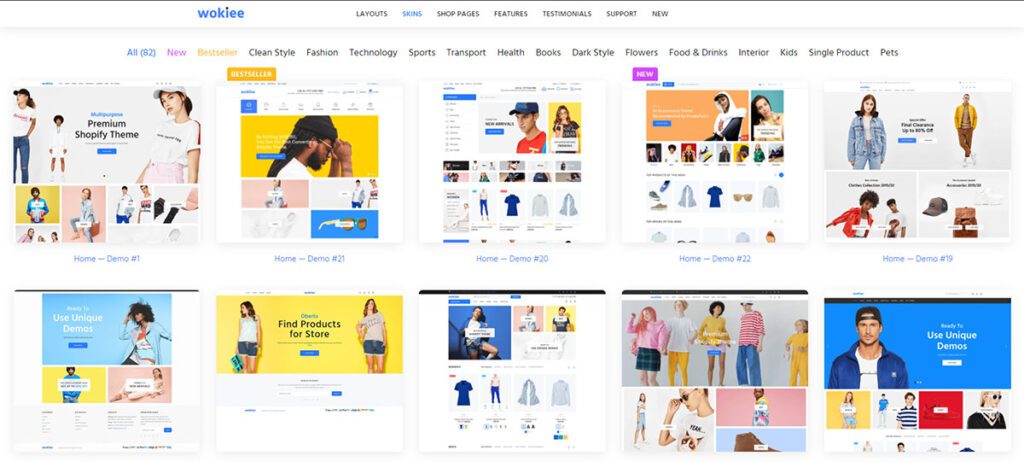 Wokiee - Multipurpose Shopify Theme By ThemeForest - 10 Best Shopify Themes for 2022 [Top Theme review] -