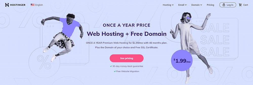 Web Hosting + Free Domain Hostinger Hosting Plans Review 2022 Make Money Online Easily Earn Money