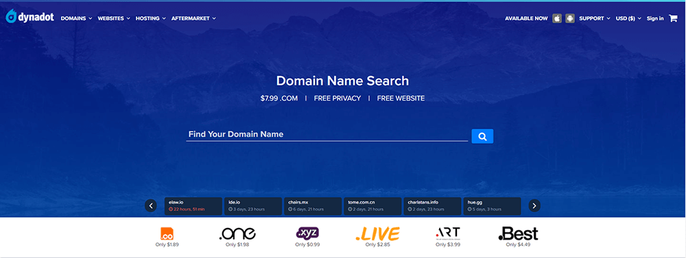 dynadot Best Places To Buy TLD Domain Names 2022 Make Money Online Easily
