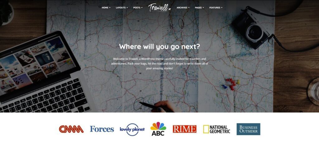 Trawell - Travel Blog WordPress Theme