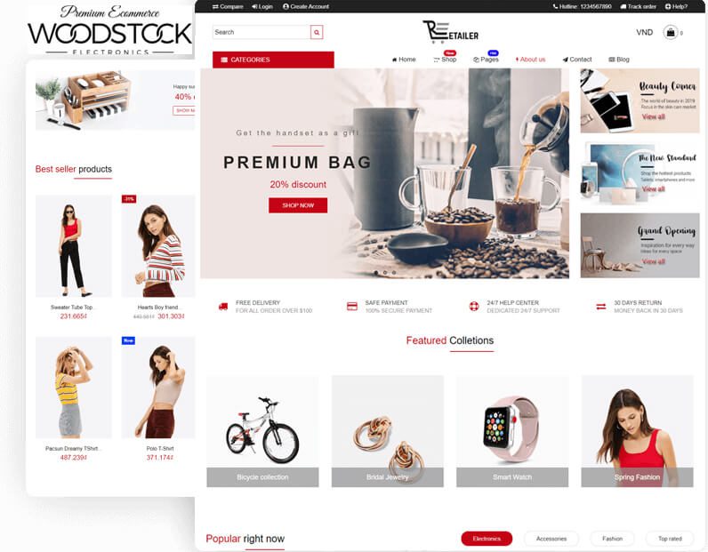 Woodstock - Fastest Shopify Sections Theme-Best Shopify Themes for Blogging